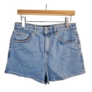 ASOS Womens High Waisted Denim Shorts Sz 8 Casual Summer Normcore Capsule